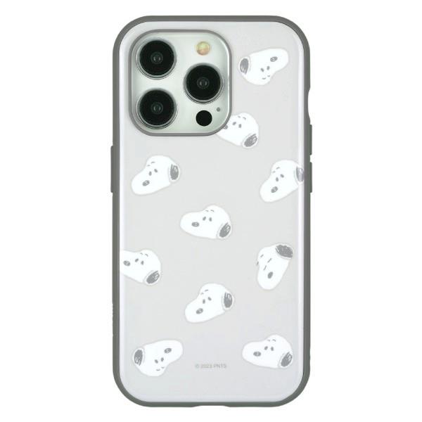 gourmandise グルマンディーズ iPhone 15 Pro 耐衝撃ケース IIIIfi+ (イーフィット) ピーナッツ 総柄 SNGG-04C