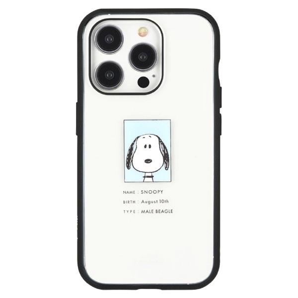 gourmandise グルマンディーズ iPhone 15 Pro 耐衝撃ケース IIIIfi+ (イーフィット) Clear ピーナッツ ピクチャー SNGG-08E