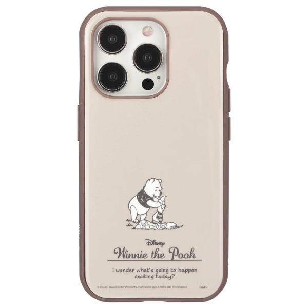 gourmandise グルマンディーズ iPhone 15 Pro 耐衝撃ケース IIIIfi+ イーフィット ケース ディズニー・ピクサーキャラクター くまのプーさん