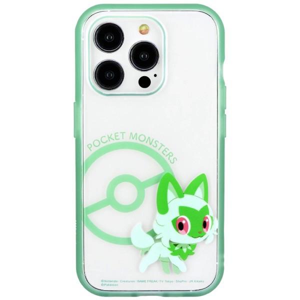 gourmandise グルマンディーズ iPhone 15 Pro 耐衝撃ケース IIIIfi+ (イーフィット) Clear ポケットモンスター ニャオハ POKE-871E