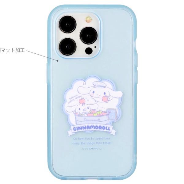 gourmandise グルマンディーズ iPhone 15 Pro 耐衝撃ケース IIIIfi+ (イーフィット) Clear サンリオキャラクターズ シナモロール SANG-356CN