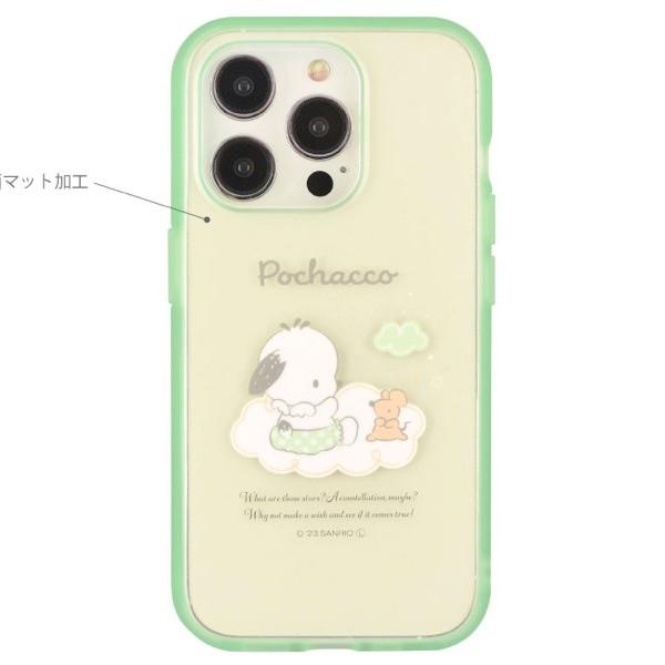 gourmandise グルマンディーズ iPhone 15 Pro 耐衝撃ケース IIIIfi+ (イーフィット) Clear サンリオキャラクターズ ポチャッコ SANG-356PC