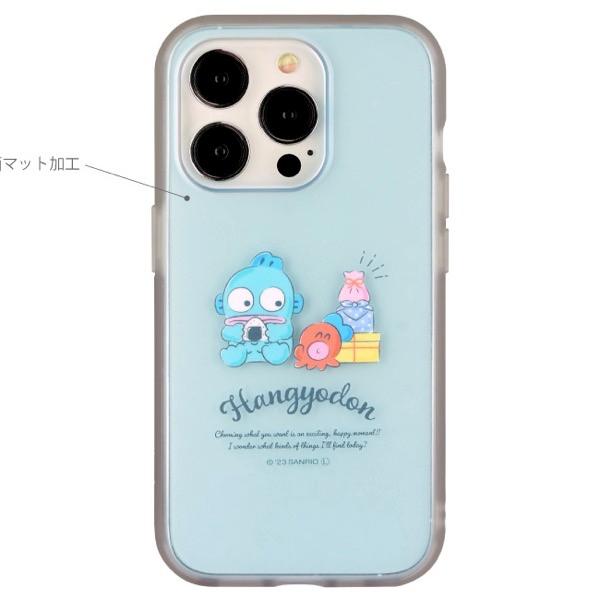gourmandise グルマンディーズ iPhone 15 Pro 耐衝撃ケース IIIIfi+ (イーフィット) Clear サンリオキャラクターズ ハンギョドン SANG-356HG