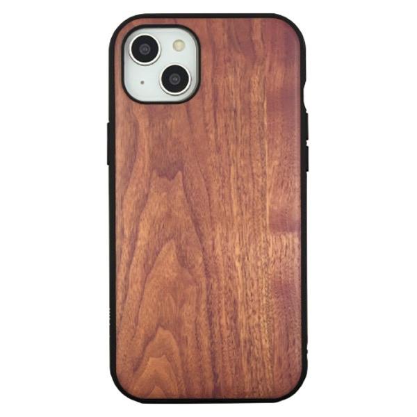 gourmandise グルマンディーズ iPhone 15 Plus / 14 Plus 耐衝撃ケース IIIIfi+ (イーフィット) ウォールナット IFT-163WN