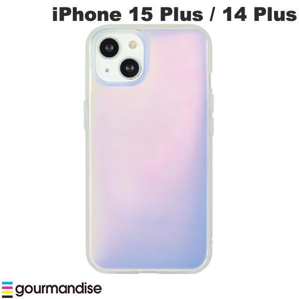 gourmandise グルマンディーズ iPhone 15 Plus / 14 Plus 耐衝撃ケース IIIIfi+ (イーフィット) Clear オーロラ IFT-165AUR