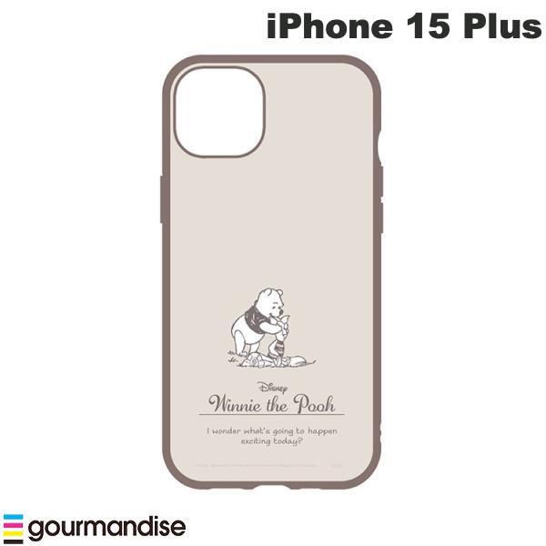 gourmandise グルマンディーズ iPhone 15 Plus 耐衝撃ケース IIIIfi+ イーフィット ケース ディズニー・ピクサーキャラクター くまのプーさん