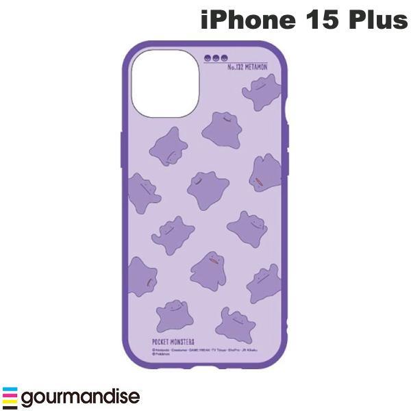 gourmandise グルマンディーズ iPhone 15 Plus 耐衝撃ケース IIIIfi+ (イーフィット) ケース ポケットモンスター メタモン POKE-868A