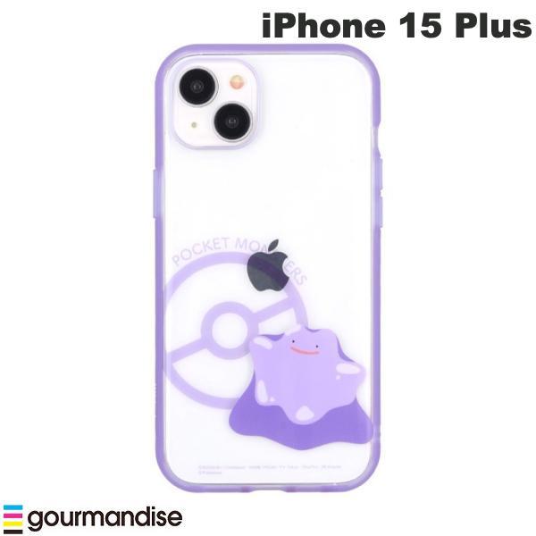 gourmandise グルマンディーズ iPhone 15 Plus 耐衝撃ケース IIIIfi+ (イーフィット) Clear ポケットモンスター メタモン POKE-872A