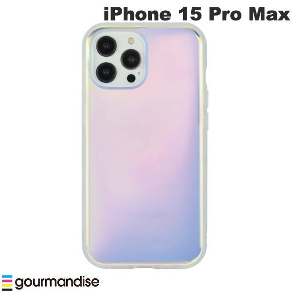 gourmandise グルマンディーズ iPhone 15 Pro Max 耐衝撃ケース IIIIfi+ (イーフィット) Clear オーロラ IFT-169AUR