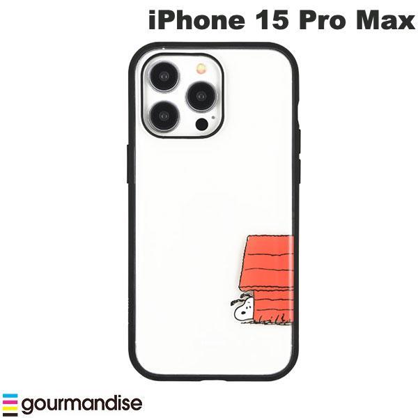 gourmandise グルマンディーズ iPhone 15 Pro Max 耐衝撃ケース IIIIfi+ (イーフィット) Clear ピーナッツ ドッグハウス SNGG-10A