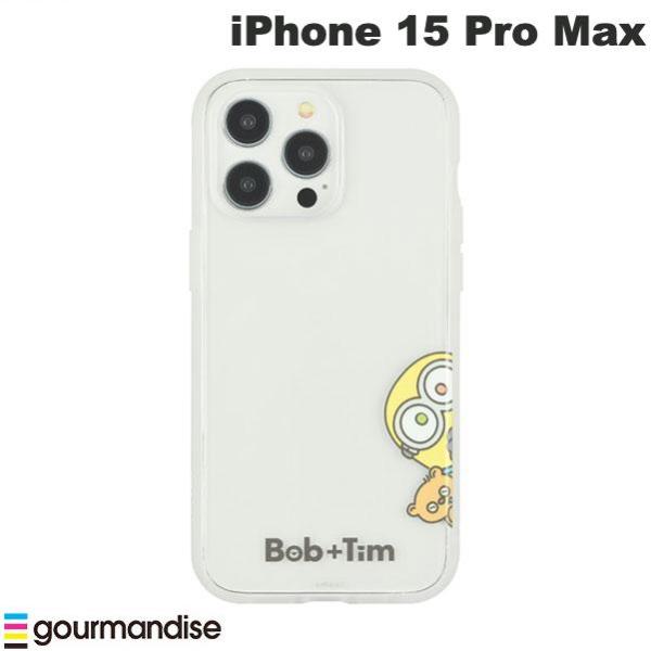 gourmandise グルマンディーズ iPhone 15 Pro Max 耐衝撃ケース IIIIfi+ イーフィット Clear 怪盗グルー/ミニオンズシリーズ ボブ&ティム