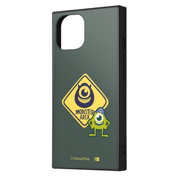 ingrem イングレム iPhone 15 / 14 / 13 ディズニー ピクサー ハイブリッドケース KAKU マイク_モンスターエリア IQ-DP41K3TB/MI7