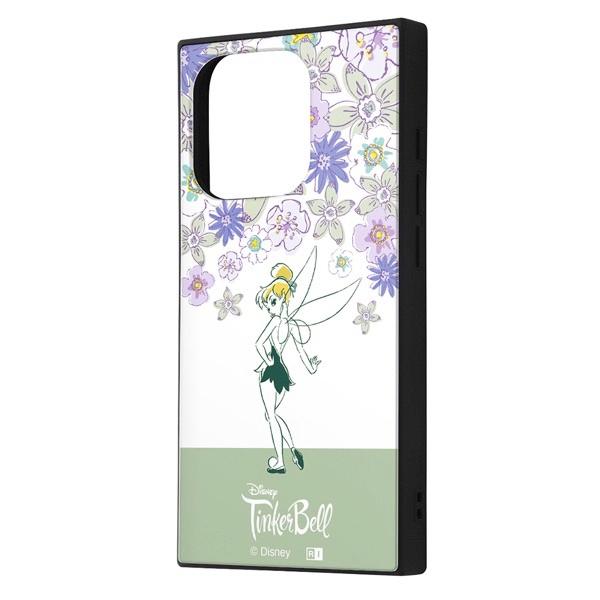 ingrem イングレム iPhone 15 Pro ディズニー ハイブリッドケース KAKU ティンカー・ベル_フラワー IQ-DP42K3TB/PP2