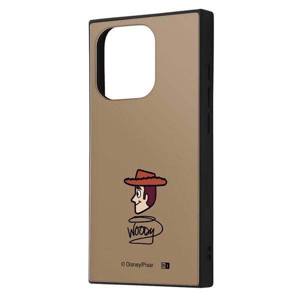 ingrem イングレム iPhone 15 Pro ディズニー ピクサー ハイブリッドケース KAKU ウッディ_横顔 IQ-DP42K3TB/TY8