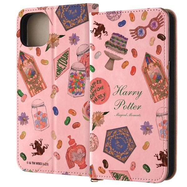 ingrem イングレム iPhone 15 Plus ハリー・ポッター 手帳型レザーケース Raffine ハニーデュークス_3 IJ-WP43DML2P/HP31