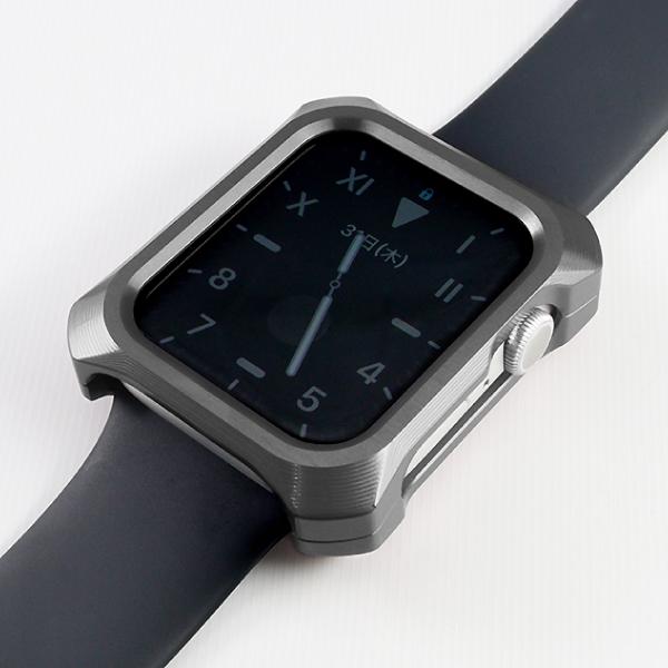 GILD design ギルドデザイン Apple Watch 45mm Series 8 / 7 ジュラルミン削り出し ソリッドバンパー グレー GW-509
