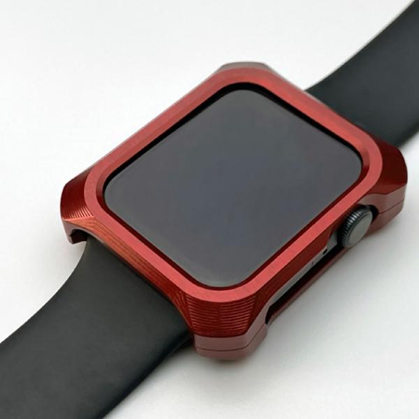 GILD design ギルドデザイン Apple Watch 45mm Series 8 / 7 ジュラルミン削り出し ソリッドバンパー レッド GW-511