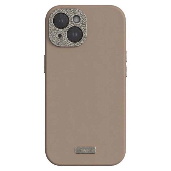 moshi エヴォ iPhone 15 Napa MagSafe対応 Woodsmoke Brown mo-napwn-br