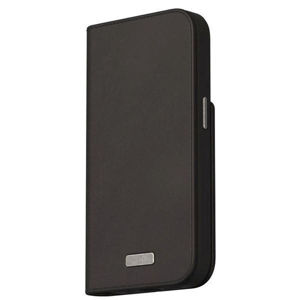 moshi エヴォ iPhone 15 Pro Overture MagSafe対応 手帳型ケース Midnight Black mo-ovtwm-bk