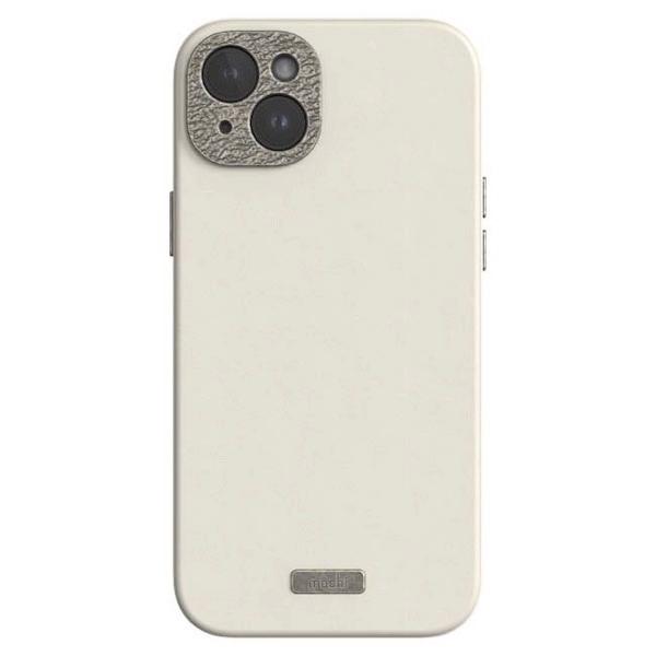 moshi エヴォ iPhone 15 Plus Napa MagSafe対応 Eggnog White mo-napwk-wh