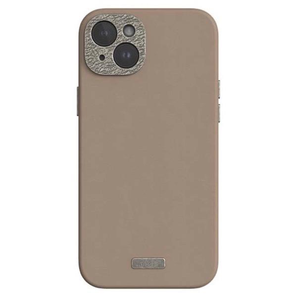 moshi エヴォ iPhone 15 Plus Napa MagSafe対応 Woodsmoke Brown mo-napwk-br