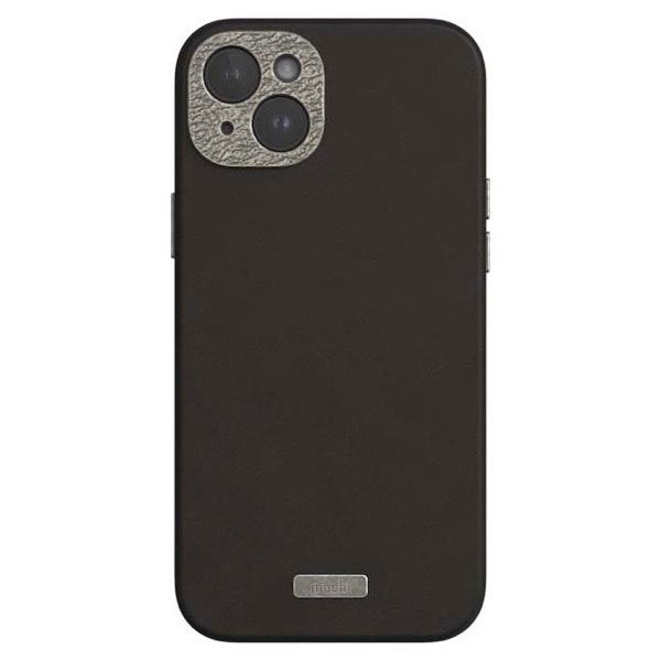 moshi エヴォ iPhone 15 Plus Napa MagSafe対応 Midnight Black mo-napwk-bk