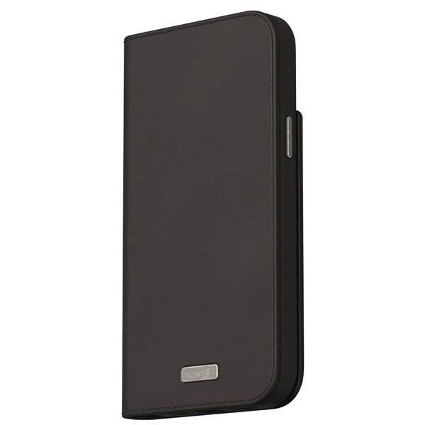 moshi エヴォ iPhone 15 Plus Overture MagSafe対応 手帳型ケース Midnight Black mo-ovtwk-bk
