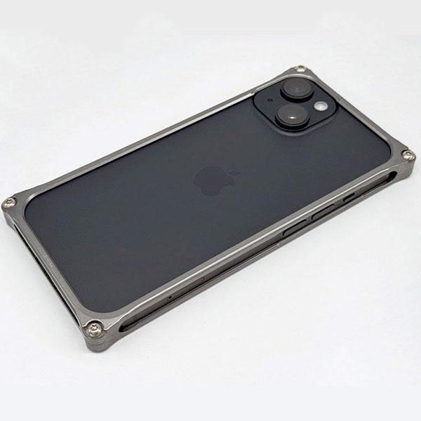 GILD design ギルドデザイン iPhone 15 ソリッドバンパー グレー GI-436GR