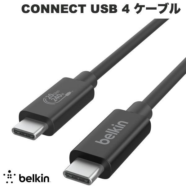 BELKIN ベルキン CONNECT USB 4 ケーブル 240W + 20Gbps PD対応 ...
