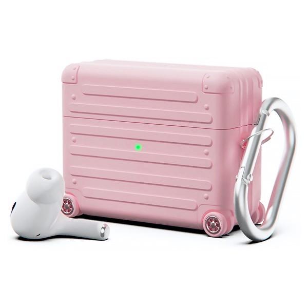 miak ミアック AirPods Pro 第 2 / 1世代 シリコン製キャリーケース カラビナ付 ミスティローズ MA27416APP