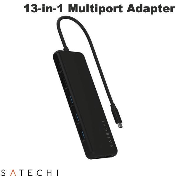 Satechi サテチ 13-in-1 USB-C Triple Display Multiport Adapter PD対応 トリプルディスプレイ マルチポート アダプター PST-P3D13K