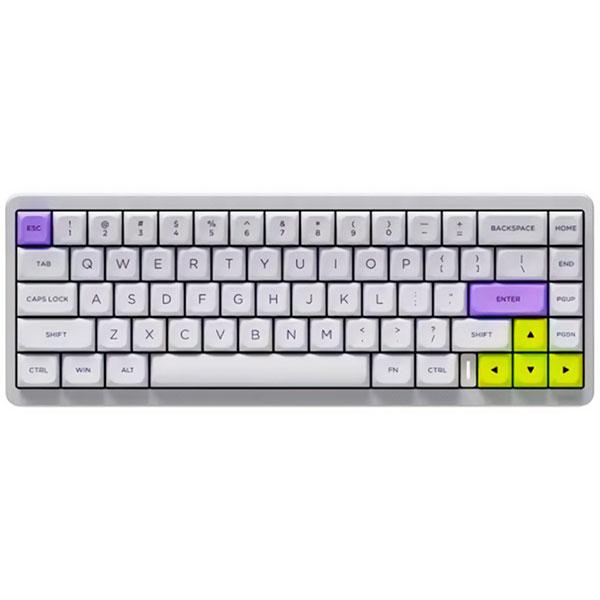 AESCO A67 60% 電子誘導スイッチ ラピッドトリガーキーボード White