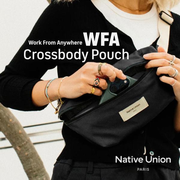 Native Union ネイティブユニオン WFA Crossbody Pouch クロスボディポーチ Black CROS-POUCH-BLK