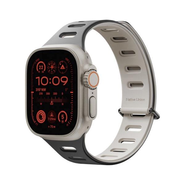 Native Union ネイティブユニオン Apple Watch 49 / 46 / 45 / 44 / 42mm ACTIVE WATCH BAND BLACK/SANDSTONE ACTBAND-AW-L-BLKS