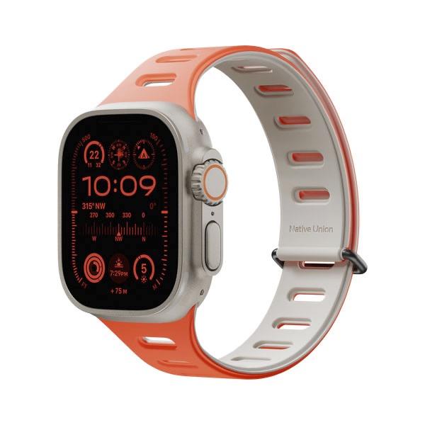 Native Union ネイティブユニオン Apple Watch 49 / 46 / 45 / 44 / 42mm ACTIVE WATCH BAND OXYFIRE/SANDSTONE ACTBAND-AW-L-OXYS
