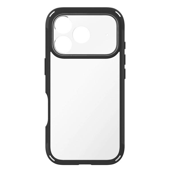 TRINITY トリニティ iPhone 18 Pro / 17 Pro GRAV Solid UNLIMITED 超精密設計 耐衝撃5M ハイブリッドケース クリアxブラック TR-IP26M3-GRUSL-CLBK