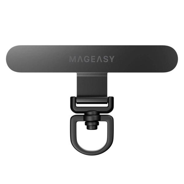 MagEasy マグイージー Metal 360° Rotating Strap Card for SMART PHONE ストラップカード Black ME_SPASRSU3M_BK