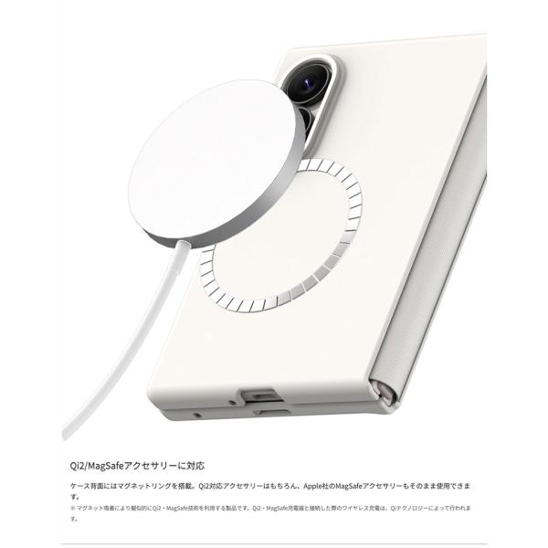 araree Galaxy Z Fold8 �P�[�X Aero Flex M MagSafe�Ή� �u���b�N �A�����[ ���i�摜2
