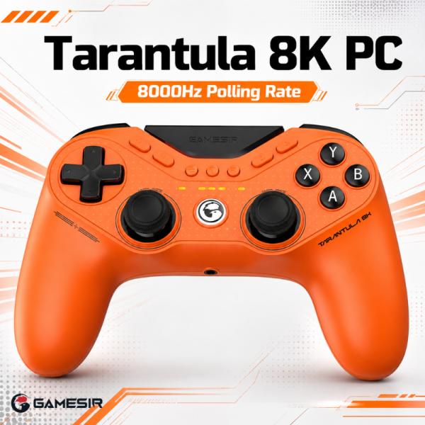 GameSir ゲームサー Tarantula 8K PC Orange ハイポーリングレート 最大8000Hz Switch Switch2 WindowsPC対応 有線ゲーミングコントローラー