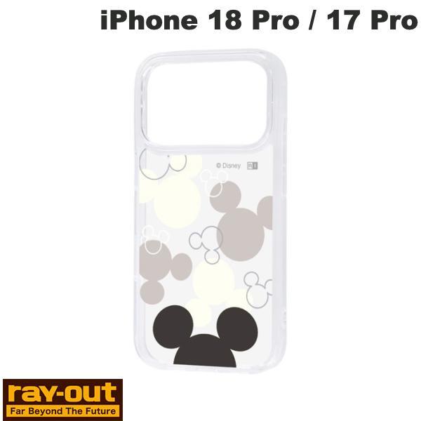 iPhone 18 Pro / 17 Pro ハイブリッドケース ディズニー ミッキーマウス 耐衝撃 Ray Out レイアウト