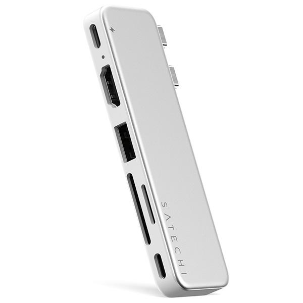 Satechi サテチ 6-in-1 USB-C Snap Hub for MacBook Neo PD対応 シルバー PST-HUSNS