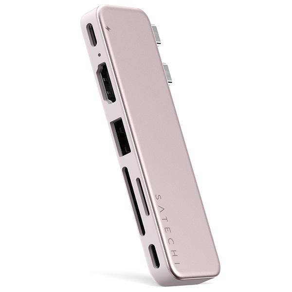 Satechi サテチ 6-in-1 USB-C Snap Hub for MacBook Neo PD対応 ブラッシュ PST-HUSNP