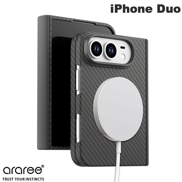 araree アラリー iPhone Duo ARAMEE 360 M MagSafe対応 ブラック AR28698iD