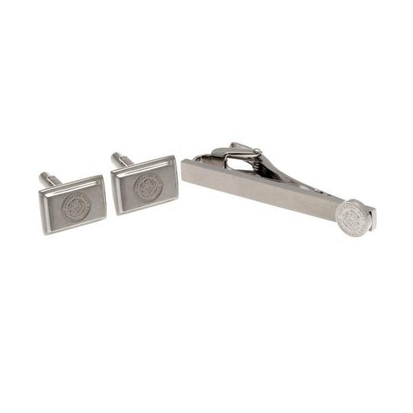 現金特価 Leicester City Fc Tie Slide Amp Cufflink Set レスター シティfcネクタイスライド カフスセット 日本初の国産品