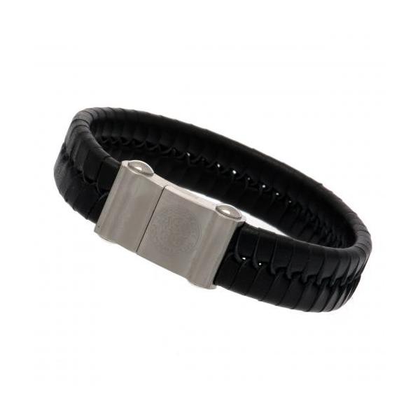 人気新品送無 Leicester Plait Fc Single Bracelet サポーターグッズ サッカー フットサル Leather City レスター シティfcシングル三つ編みレザーブレスレ City M30lsplei Ec Studio