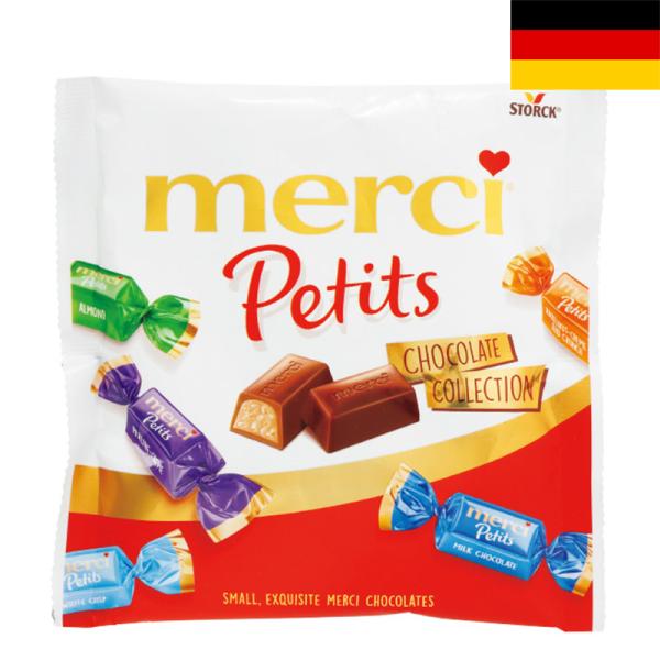 STORCK merci ストークメルシープチコレクション 1袋7種22粒入125g個包装 ストーク メルシー アソートチョコ ドイツみやげ 夏季クールおみやげに嬉しい人気の7種の味を詰め合わせた、欲張りなチョコレート。ドイツのお土産の定番...