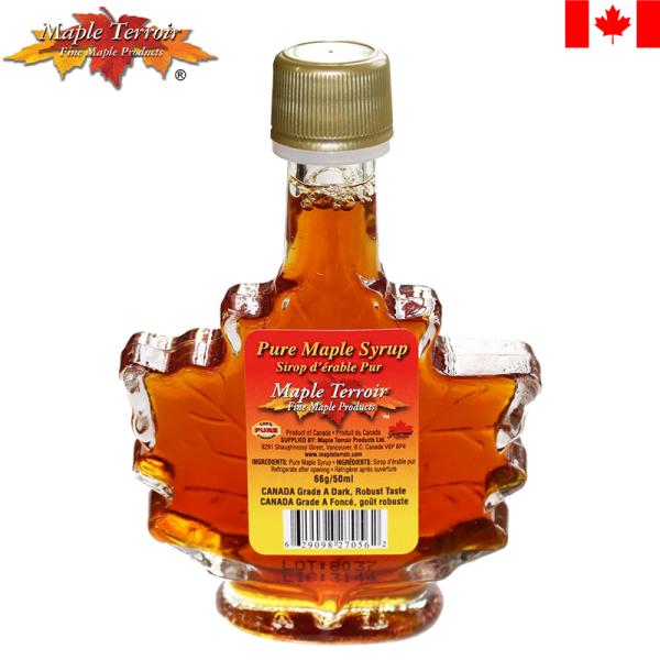 メープルテラー ピュアメープルシロップカエデ ダーク 66g(50ml) カナダ土産 MapleTerroir PureMapleSyrup テルワー テロワール 海外 輸入食品