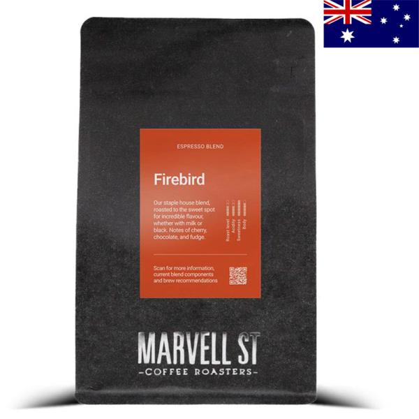 Marvell Street Coffee マーベルストリートコーヒーFIREBIRD ファイヤーバード 250g エスプレッソブレンド 粉コーヒー グラウンド オーストラリアみやげ 海外ファイヤーバードは、ウォッシュト／ハニー／ナチュラル...
