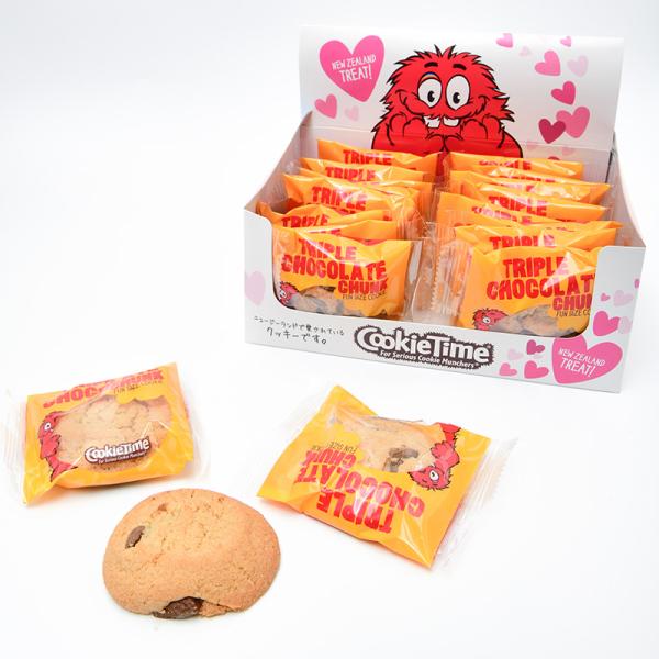 Cookie Time クッキータイムトリプルチョコレートチャンク 20g×16枚セットニュージーランドみやげ ニュージーランド土産 輸入菓子ニュージーランドマーケットシェアNO.1クッキー！クッキーにかじりつくのが大好きな赤色のもふもふ、...