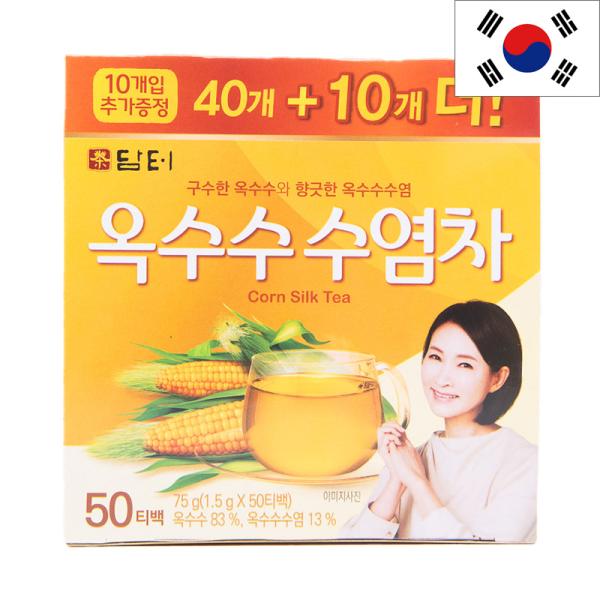 ダムト トウモロコシひげ茶 60g(50袋入) ティーバッグ とうもろこし茶 コーン茶 ノンカフェイン 韓国みやげ 韓国土産 海外おみやげ 輸入食品ほんのりとした甘みと香ばしいとうもろこしの香りが特徴のお茶です。カフェインの入っていない甘く...